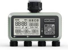 Smart Sprinkler Timer Programmable Water Timer for Garden Irrigation Auto 4 Zone