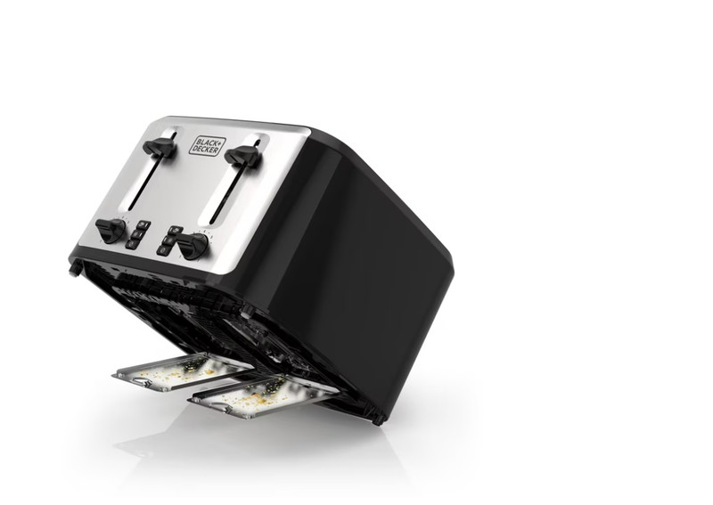 BLACK+DECKER Black/Silver 4‑Slice Toaster, 7 Adjustable Shade Settings gallery