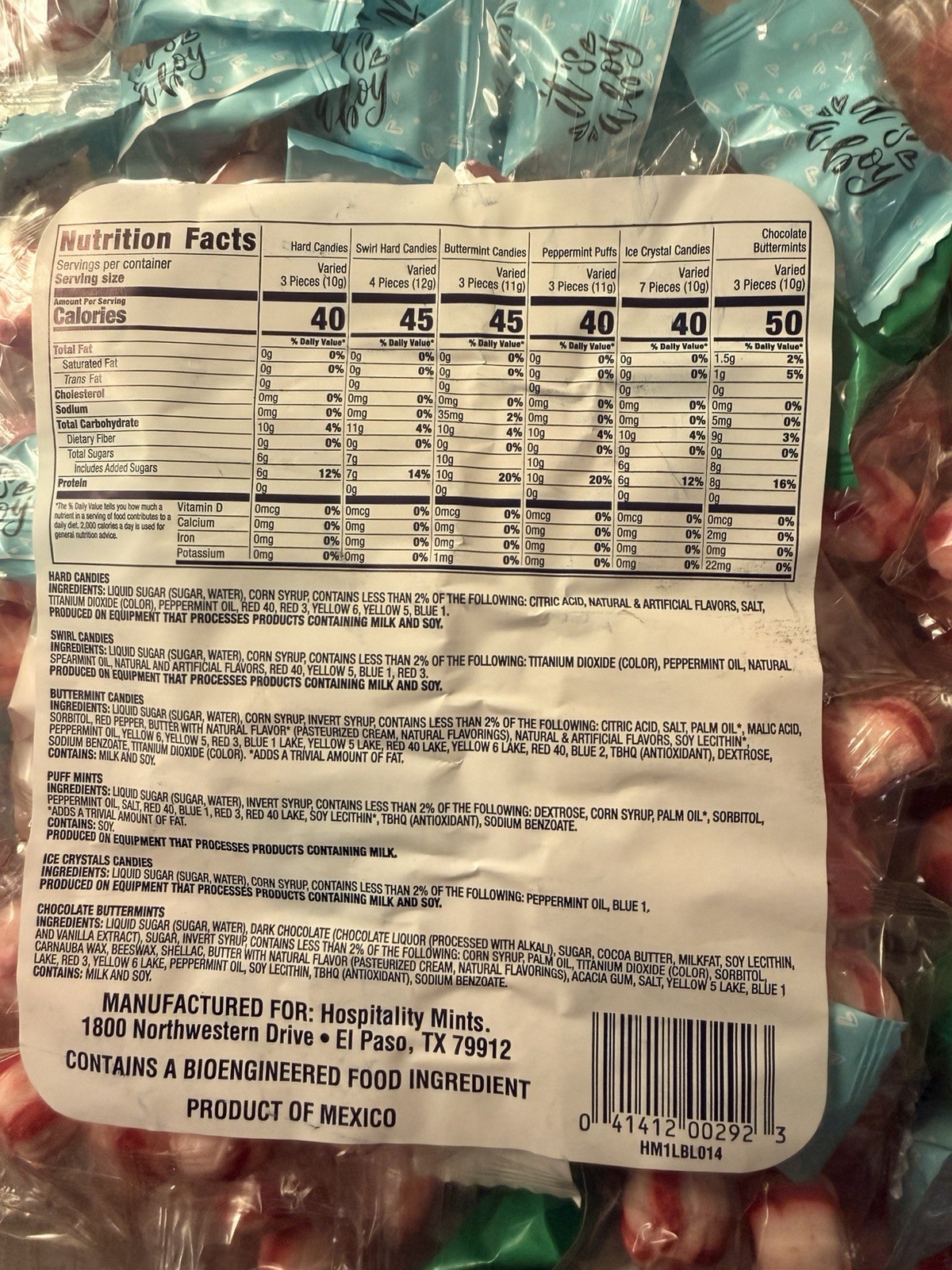 Hospitality Mints Mixed Mints Variety Assorted Bite-Sized Candy 16oz Bag 125+Pcs gallery