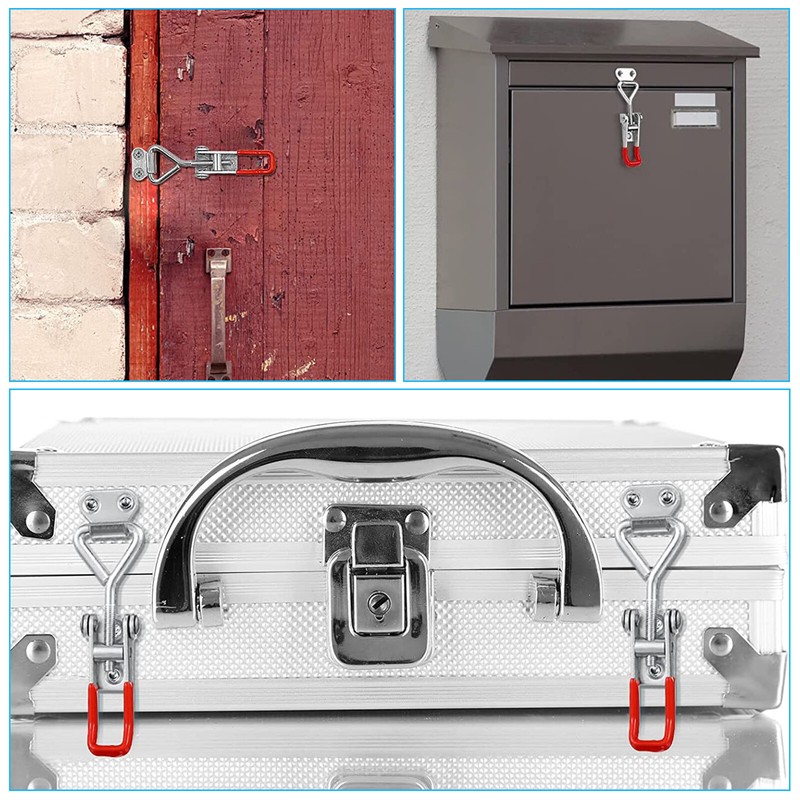 2 PCS Steel Toggle Latch Catch Adjustable Lock Clamp Anti-rust Clip For Box Case gallery