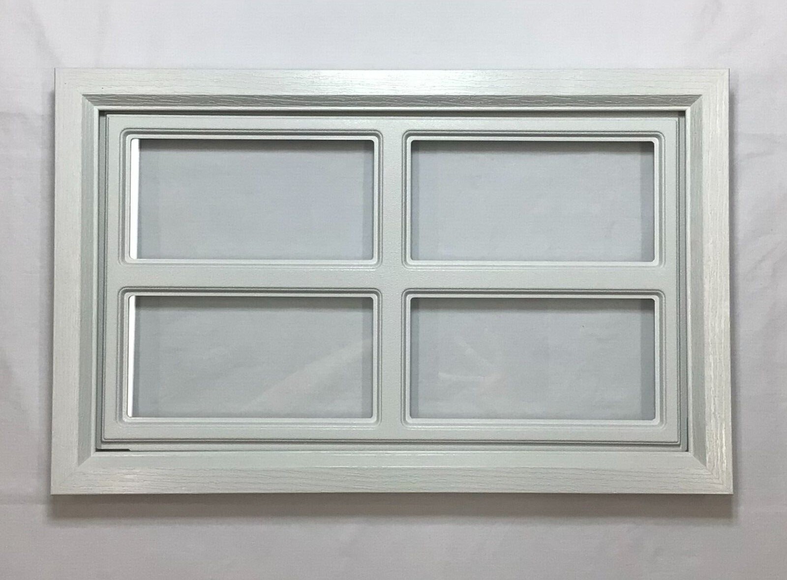 White Garage Door Window Kit w/ Glass Int/Ext Frames Insert Grill Screws Clopay gallery