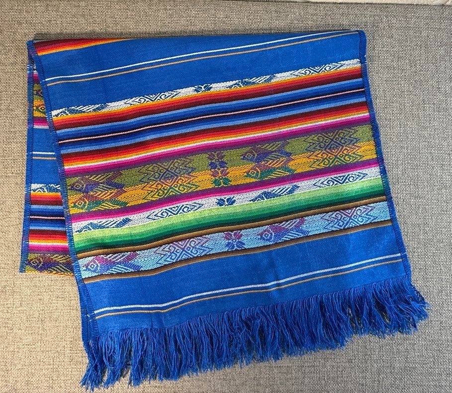 NEW Peruvian Table Runner 64 X 19 Hand Woven Andean Inca Design Cotton Excellent