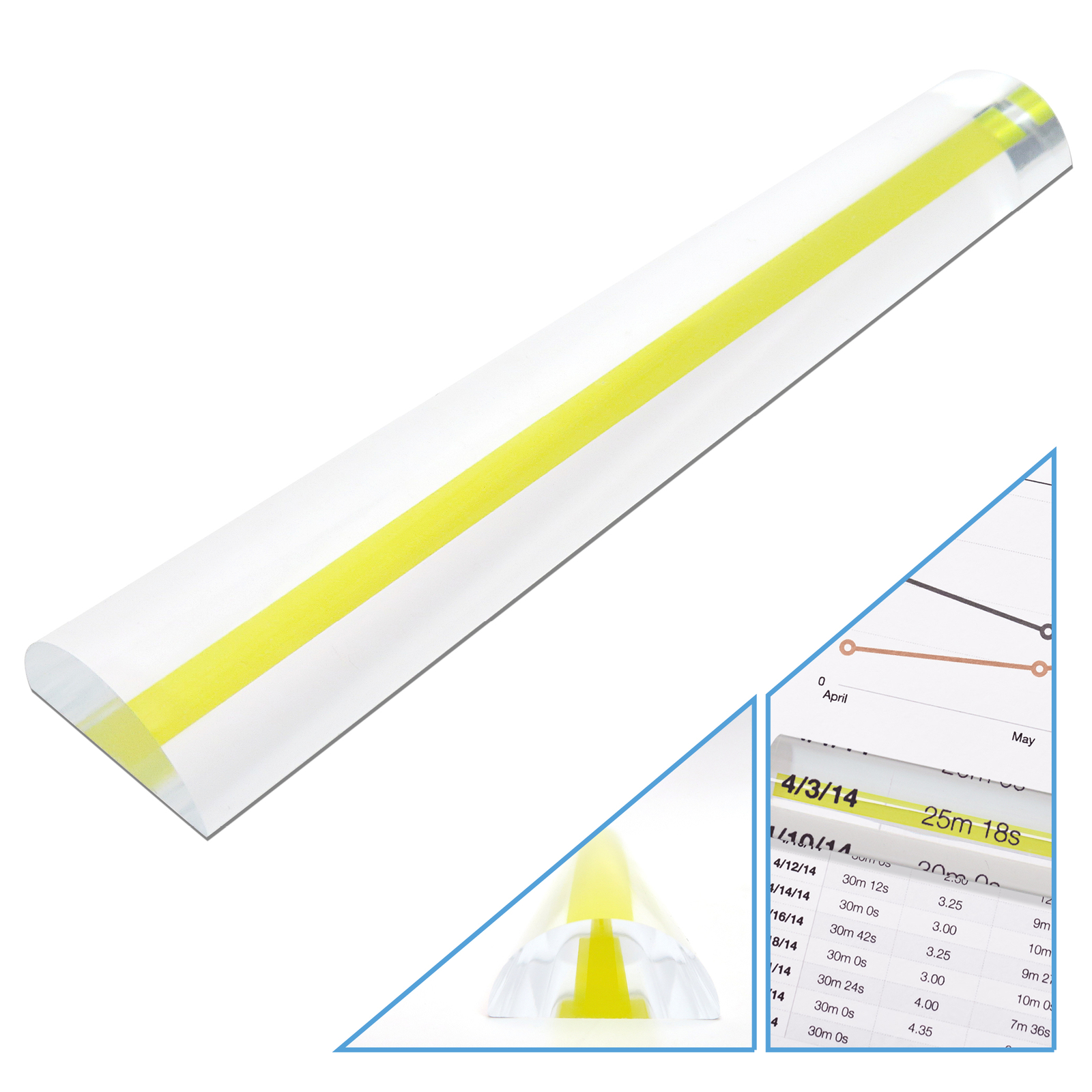 6" Magnifying Bar Magnifies up to 2X with Yellow Guide Line Ideal for Reading gallery