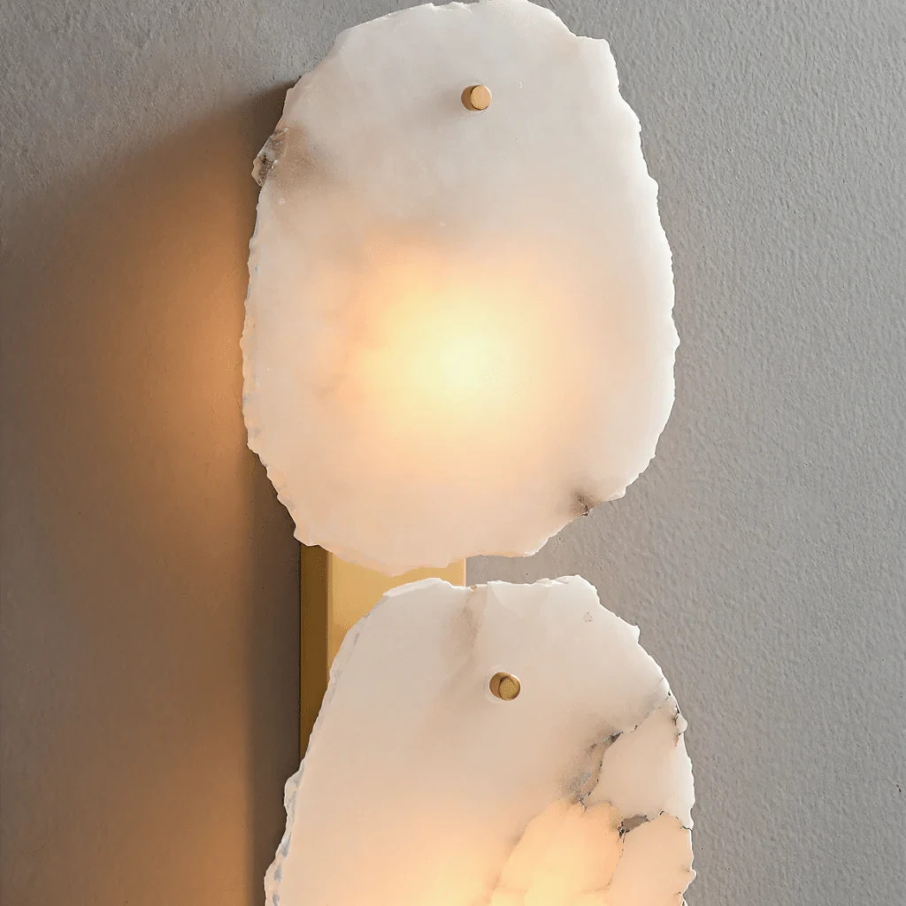 Natural Alabaster Marble Wall Sconce Modern Concise Style gallery