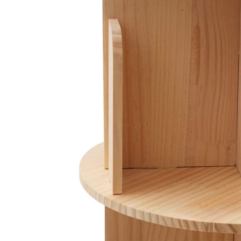 5 Tier 360?? Rotating Bookshelf Bookcase Storage Shelf Freestanding Display Rack gallery