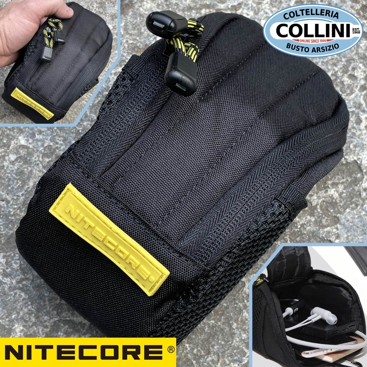 Nitecore - NPP20 - Pocket Pouch A Carabiner - Mini Organiser Nylon Zip gallery