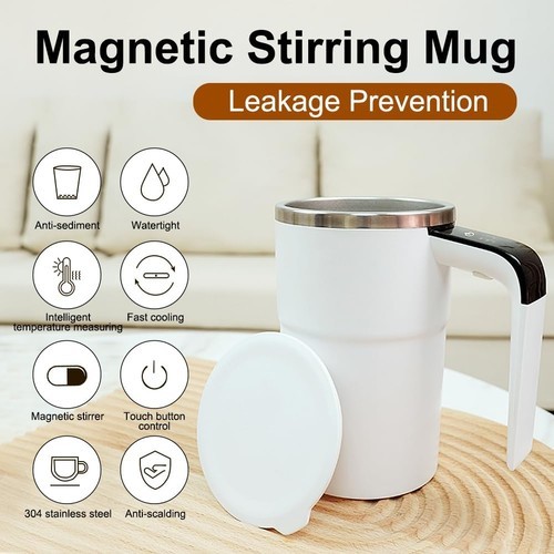 Automatic Magnetic Electric Self Stirring Mug Cup Mixing Coffee Milk Tea Beer gallery