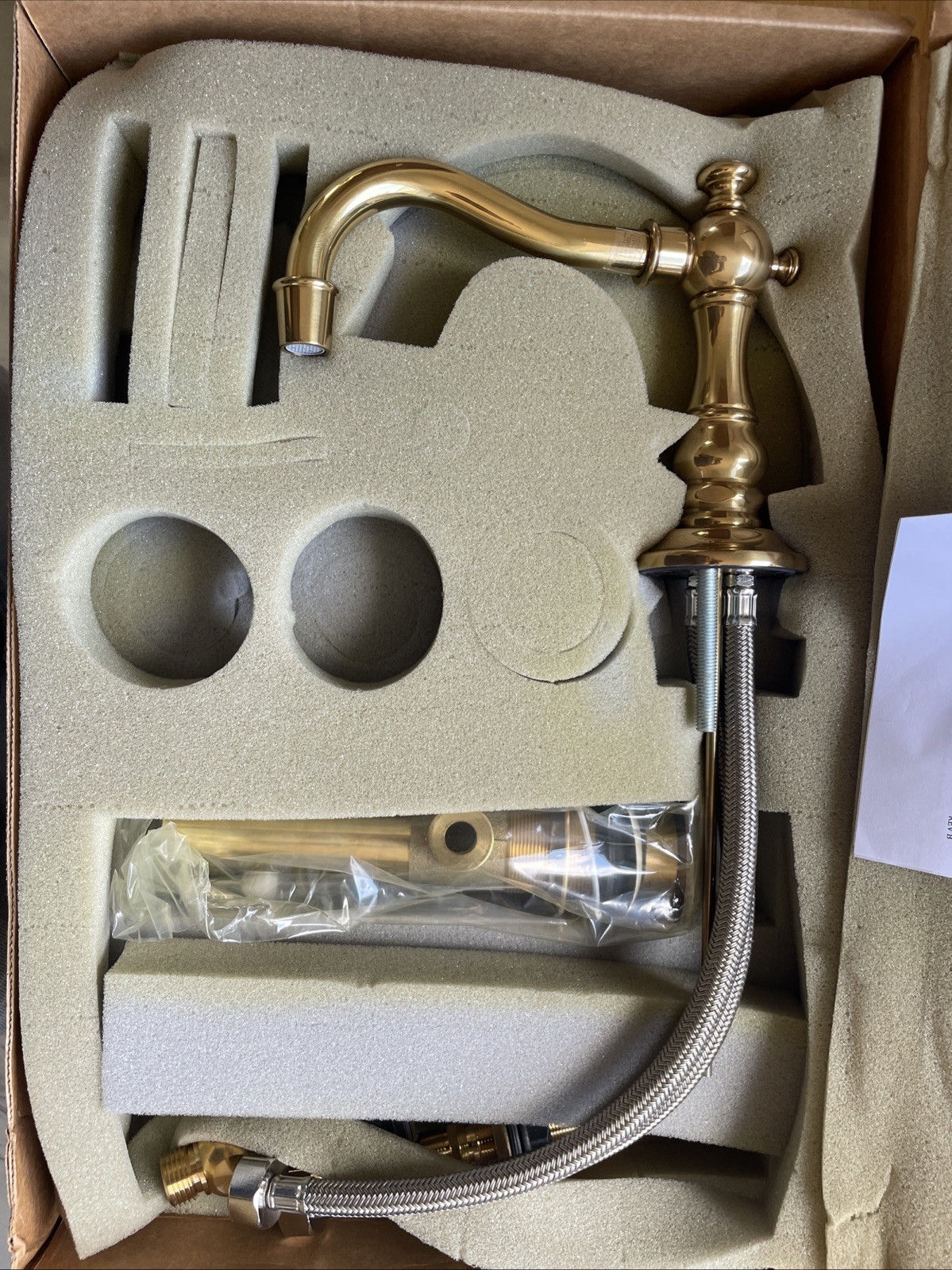 RH Restoration Hardware Bistro Lever Handle Wide Spread Faucet Aged Brass 057 gallery