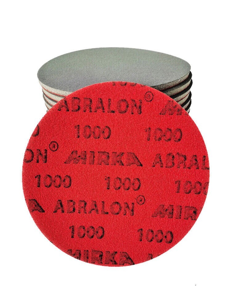 MIRKA Foam Grinding Disc 6in Back Flocking Fine Abrasive 500-4000grit gallery