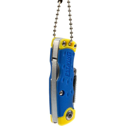 Estwing Folding Lock Back Utility Knife/Box Cutter Mini Mini, Blue, Yellow gallery