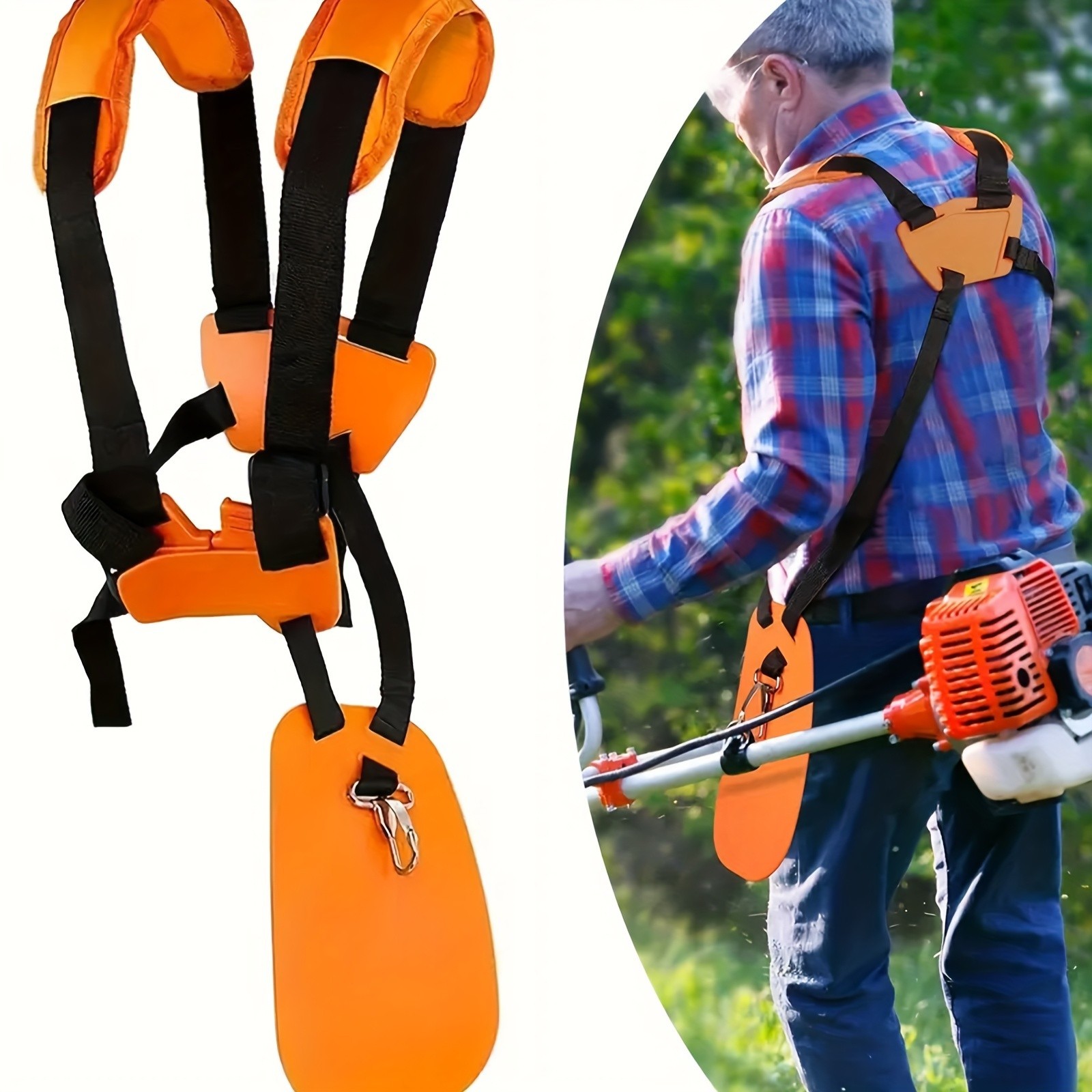 Trimmer Harness Strap -Adjustable Shoulder Support for Lawn Mower & Garden Tools gallery