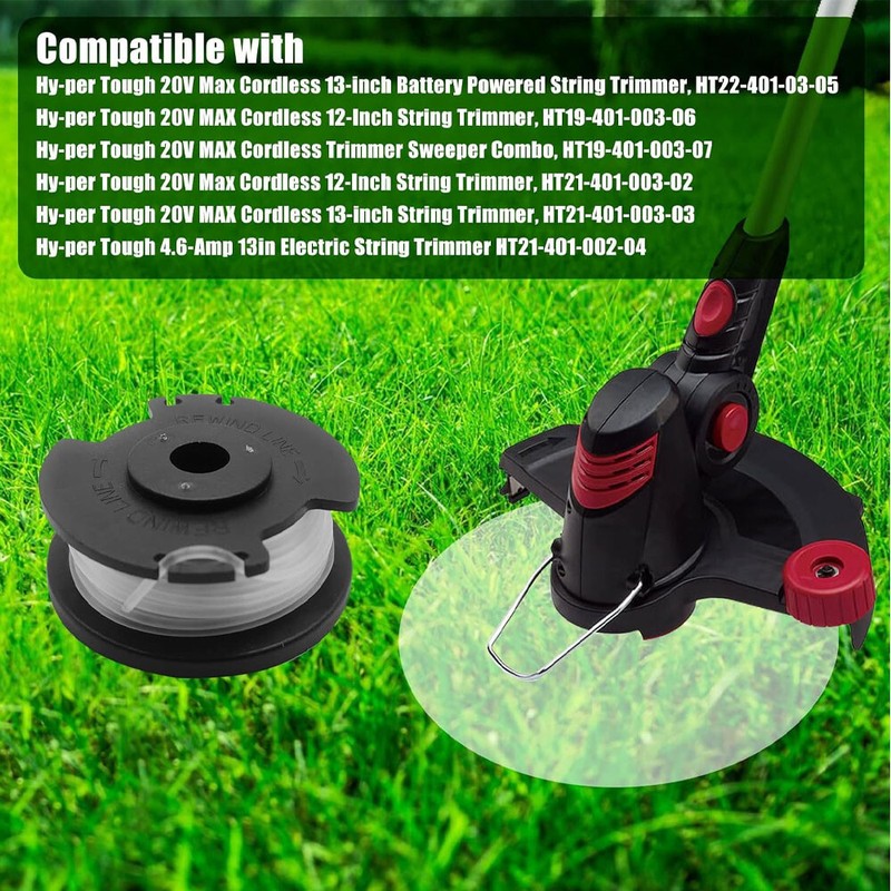 4Pc/Set For Hyper Tough Spool Trimmer Line 1.6mm + Cap Cover HT19-401-003-06 NEW gallery
