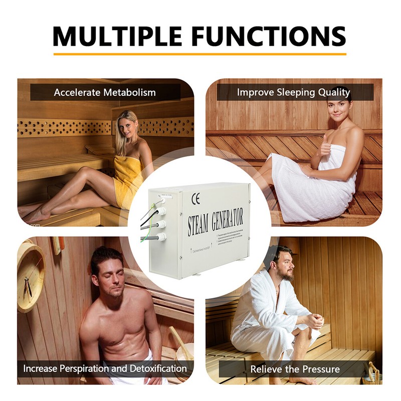 3KW Automatic Steam Generator Steam Generator Spa Sauna Bath Home SPA Shower gallery