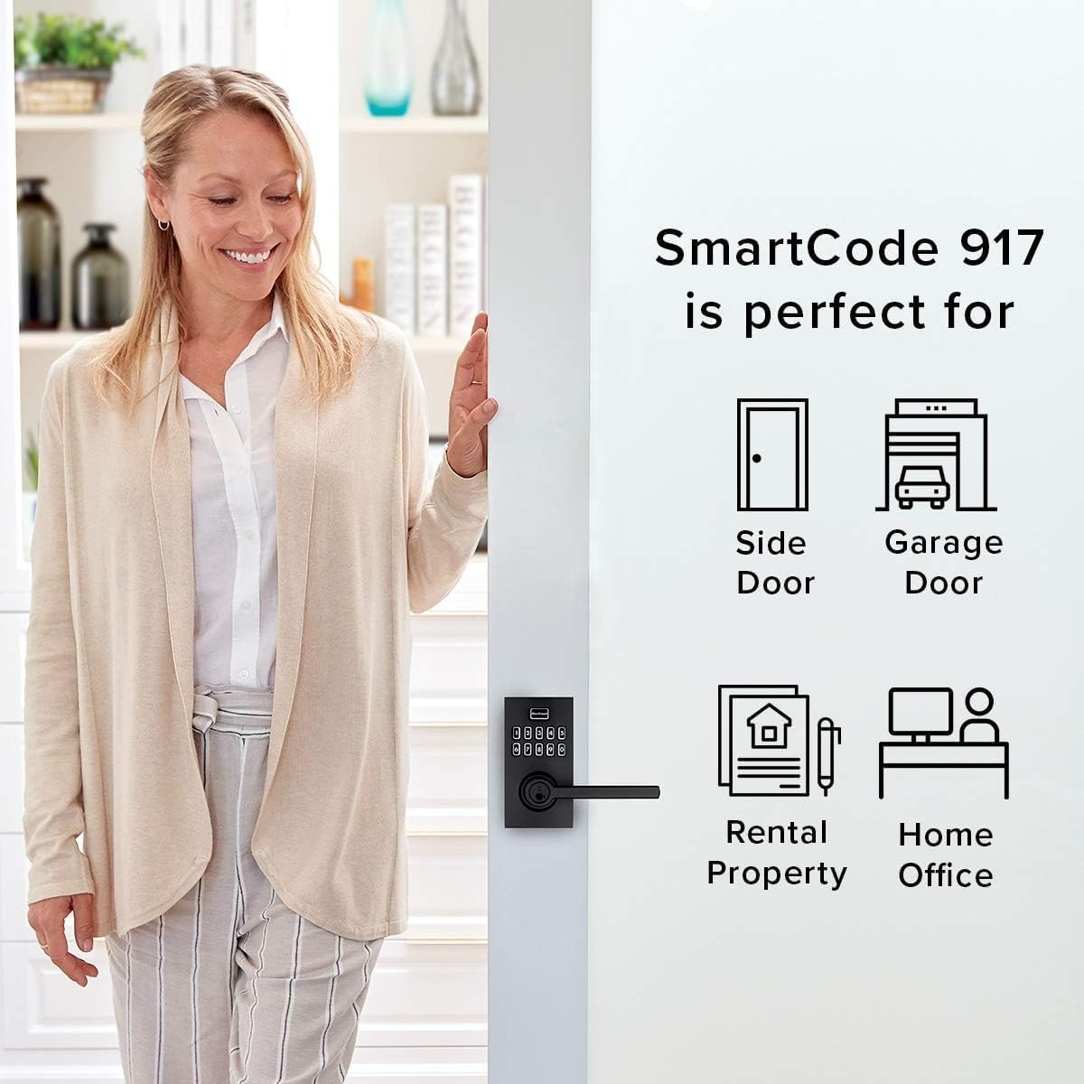 Kwikset SmartCode 917 Keypad Electronic Lever Keyless Entry Deadbolt (Open Box) gallery