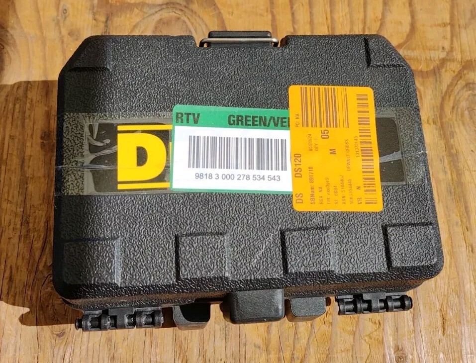 DEWALT 55 ft. Green Self-Leveling Cross Line Laser Level with (2) AA Batteries gallery