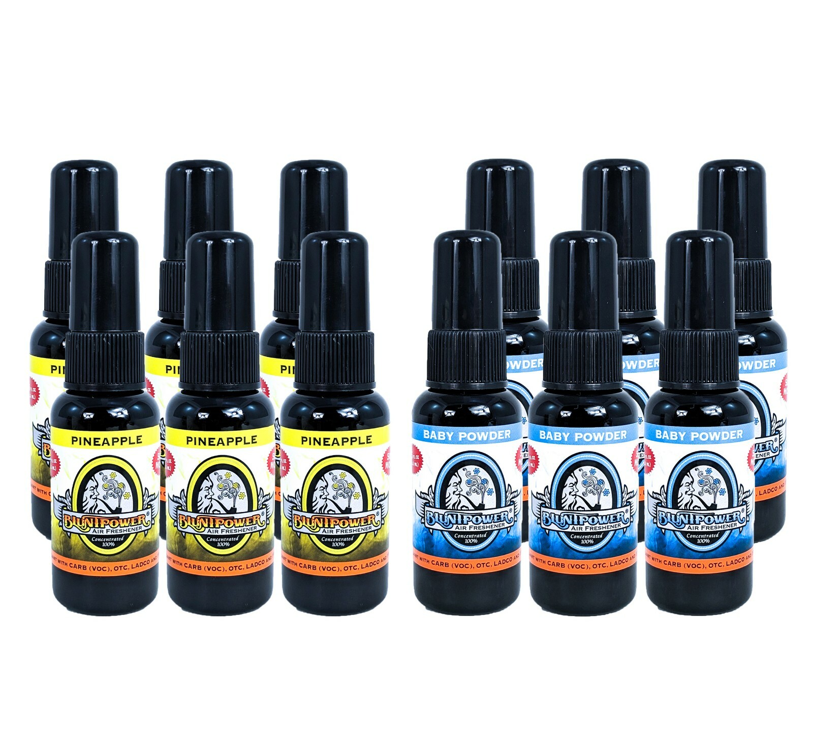6-Pack Blunt Power Spray, 1.5 OZ Scented Oil Car Air Freshener CHOOSE YOUR SCENT gallery