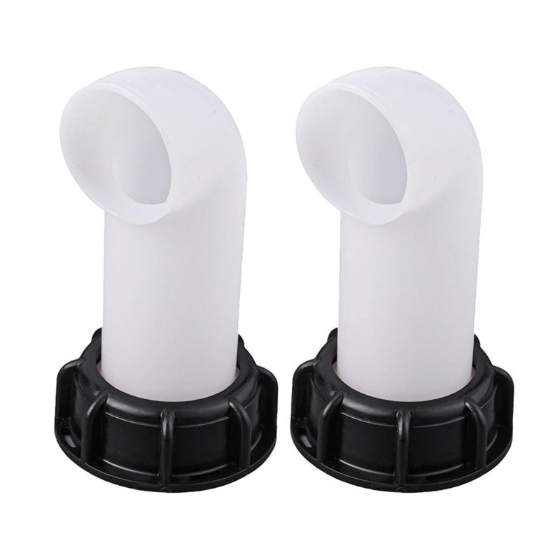 2Pcs Thread IBC Tank Adapters Extension Drain Spouts Hose Valves Fitting Easy gallery