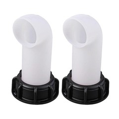 2Pcs Thread IBC Tank Adapters Extension Drain Spouts Hose Valves Fitting Easy