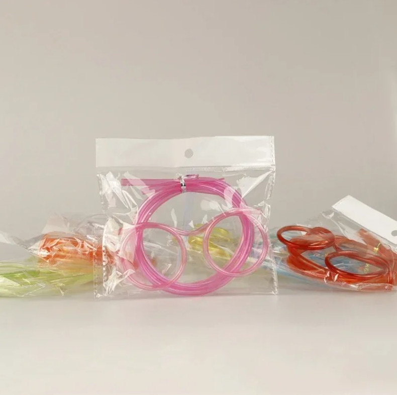 2pcs Straw Glasses – Flexible Funny Drinking Straws for Kids & Parties - NEW gallery