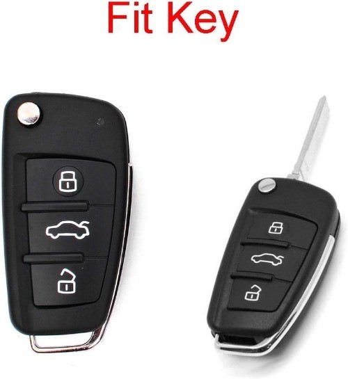 Luxury 3 Buttons Soft Flip Remote Key Fob Case Cover for A1 A3 A4 A5 A6 Q2 Q3 Q7 gallery