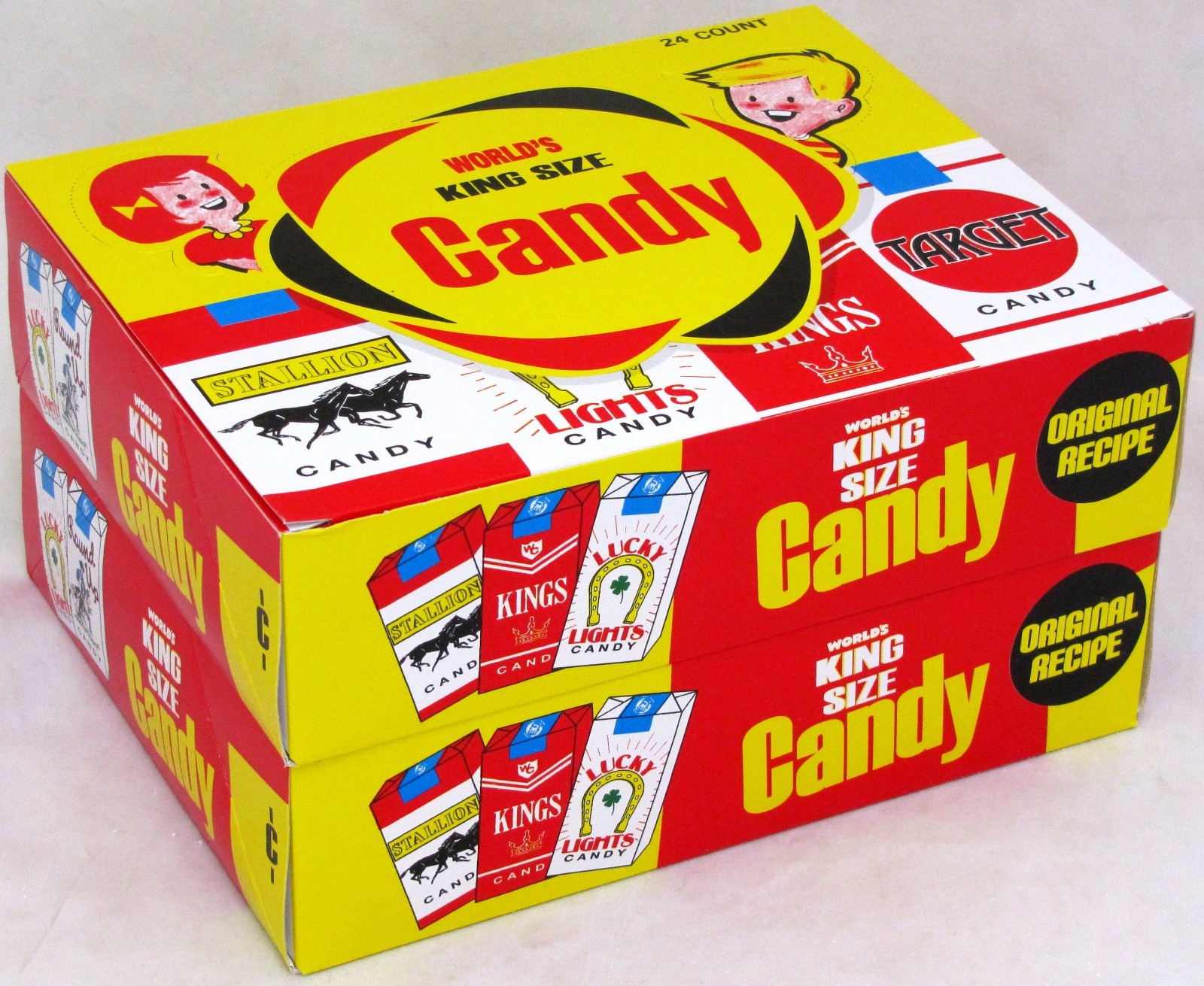 Worlds King Size Candy Cigarettes 2 Boxes 48 Packs Total Bulk Sticks Candies gallery