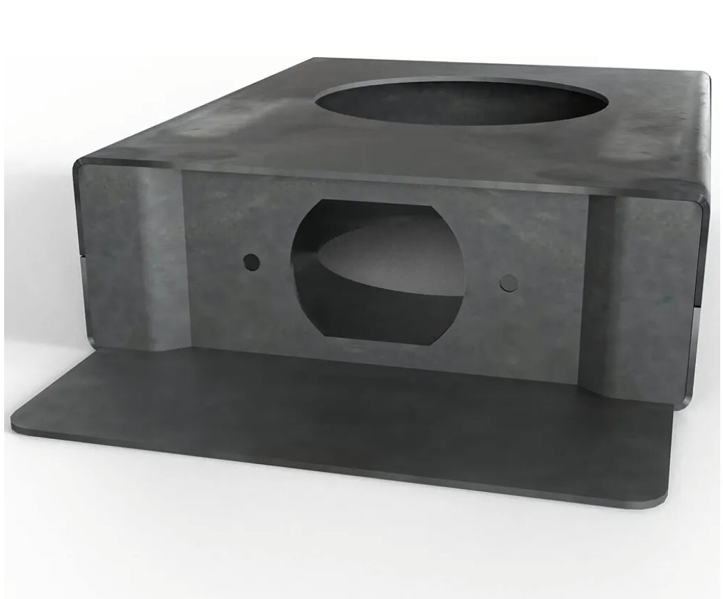 1-1/2" Single Hole Weldable Steel Lockbox for Doors and Gates gallery