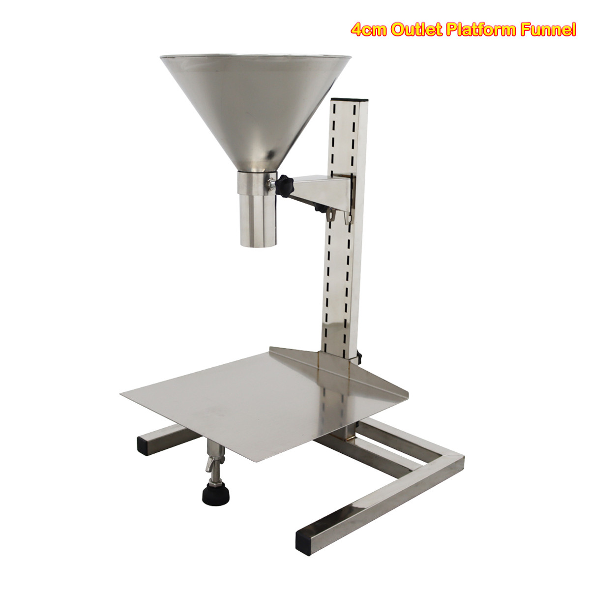 4cm Outlet Stainless Steel Platform Funnel with Support for Bottle Filling gallery