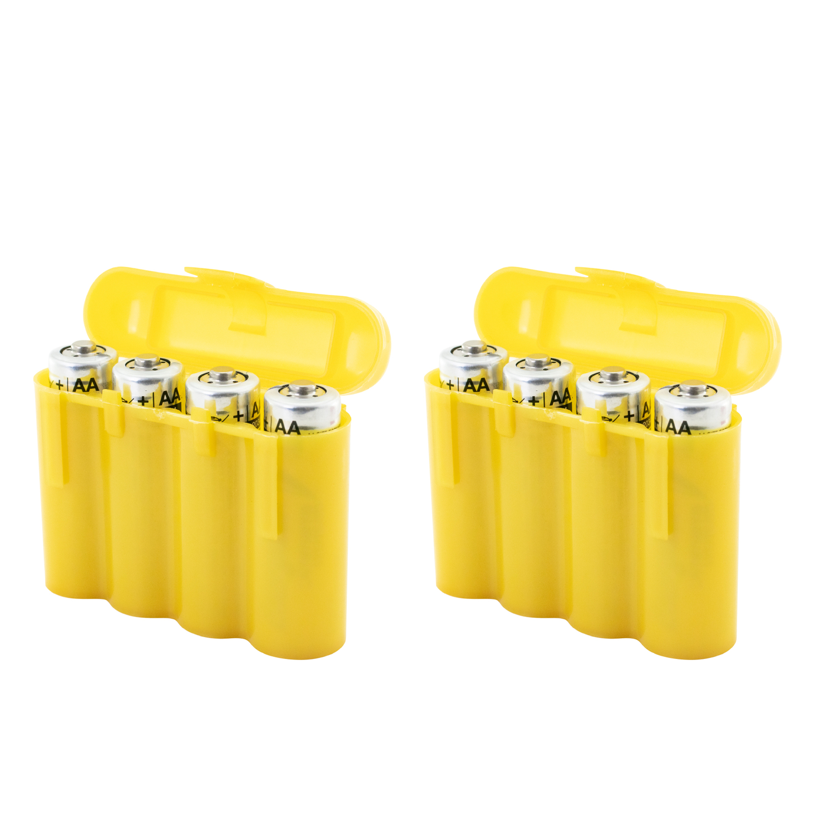 2 EBC Battery Gold Plastic AA AAA Battery Holder Box Storage Cases gallery