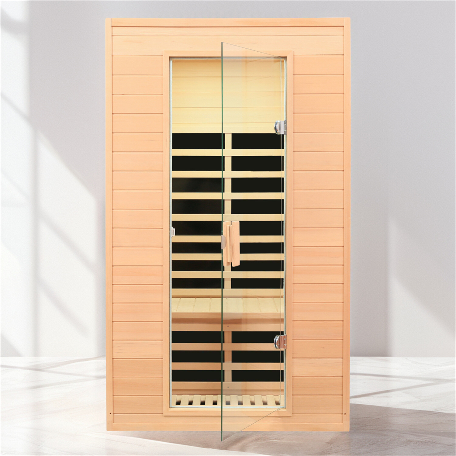 Far Infrared Sauna for Indoor 2 Persons Home Detox Canadian Hemlock 140F 1500W gallery