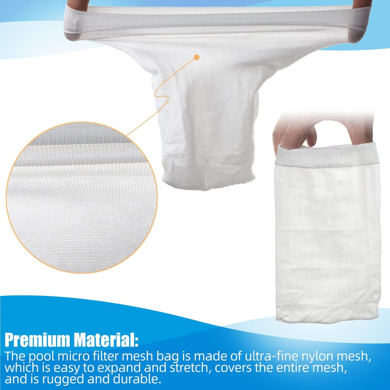 (20 Pack) Pool Micro Filter Mesh Bags for Pool Blaster Water Tech Catfish Ultra gallery