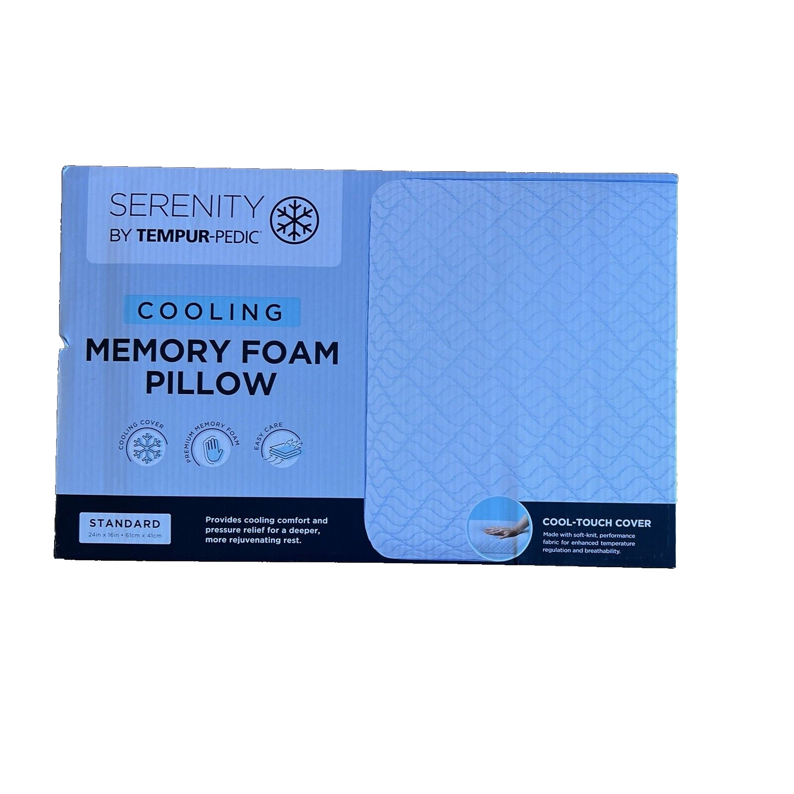 Serenity by Tempur-Pedic Cooling Memory Foam Bed Pillow Standard gallery