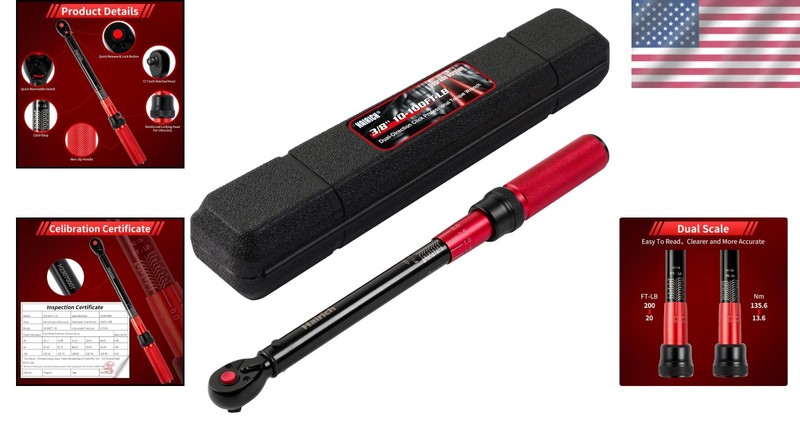 Precision 3/8-Inch Torque Wrench 10-100 ft.lb with Dual-Direction and 72-Tooth gallery