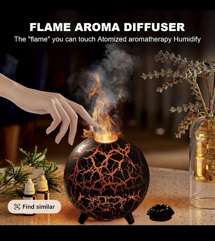 Colorful Lighting Function,No Water auto-Off, Home Essentials, Scent Di (white) gallery