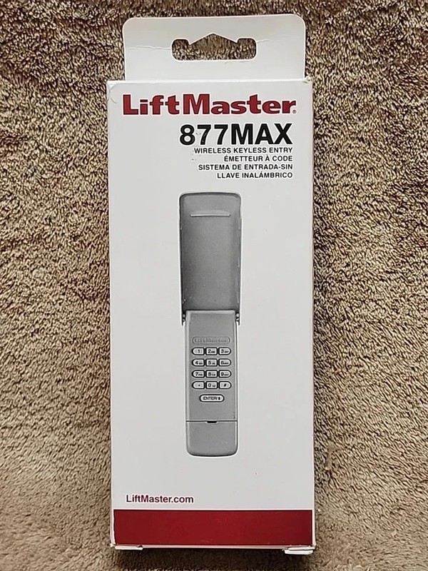 Liftmaster 877MAX Universal Keyless Wireless Entry Keypad - FREE SHIPPING gallery
