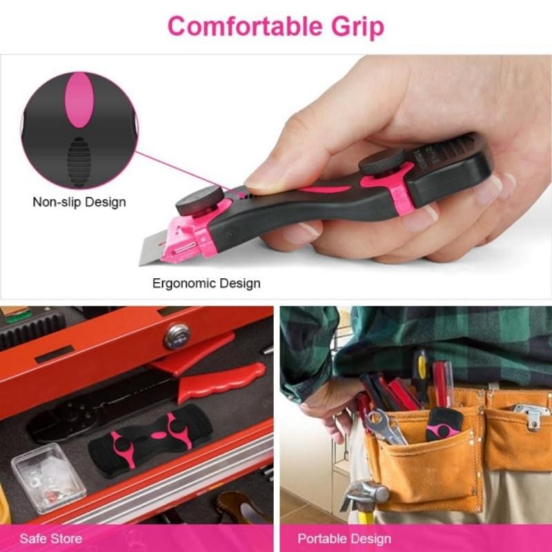 Double Edged Razor Blade Scraping Tool Set with 10 Plastic & 10 Metal Blades gallery