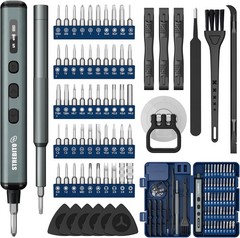 67-in-1 Precision Electric Screwdriver, 50 Bits, 5 Torque Settings, 4 LEDs