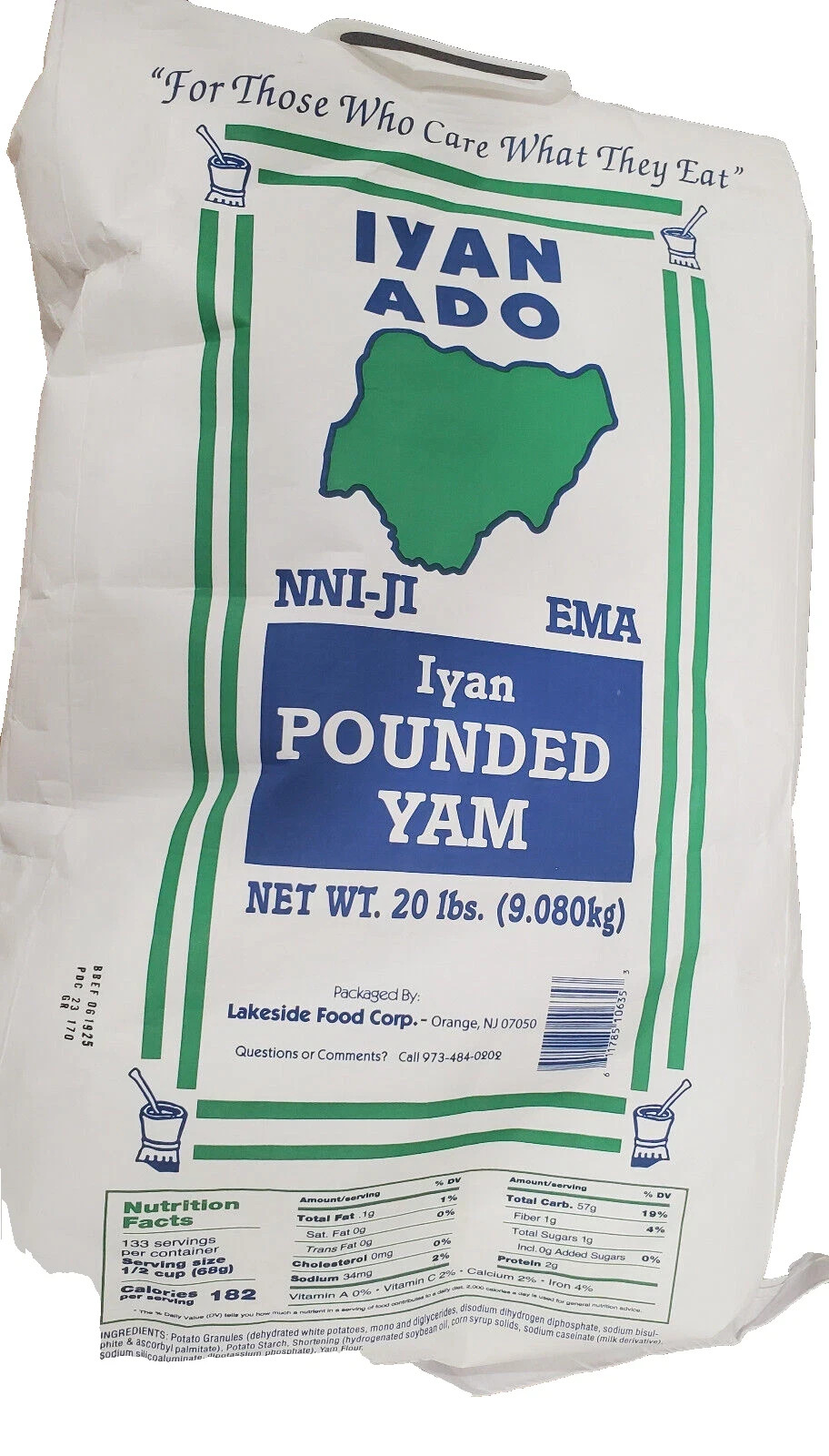 Pounded Yam Powder Iyan Ado 20 lbs gallery