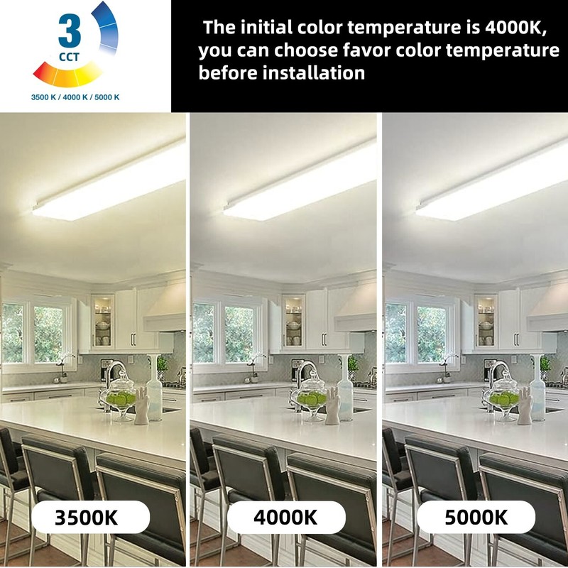 4FT LED Wraparound 40 Watts Wrap Light, 4 Foot LED Shop Lights for Garage 3 PACK gallery