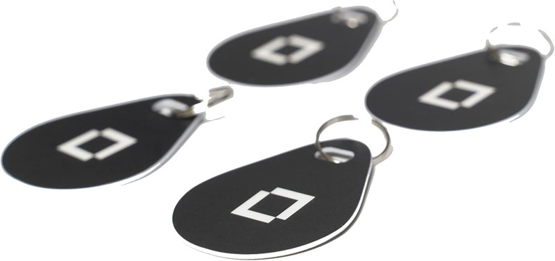 Key Fobs (4-Pack) - NFC Enabled - Compatible with Lock+ Smart Locks (Grey) gallery