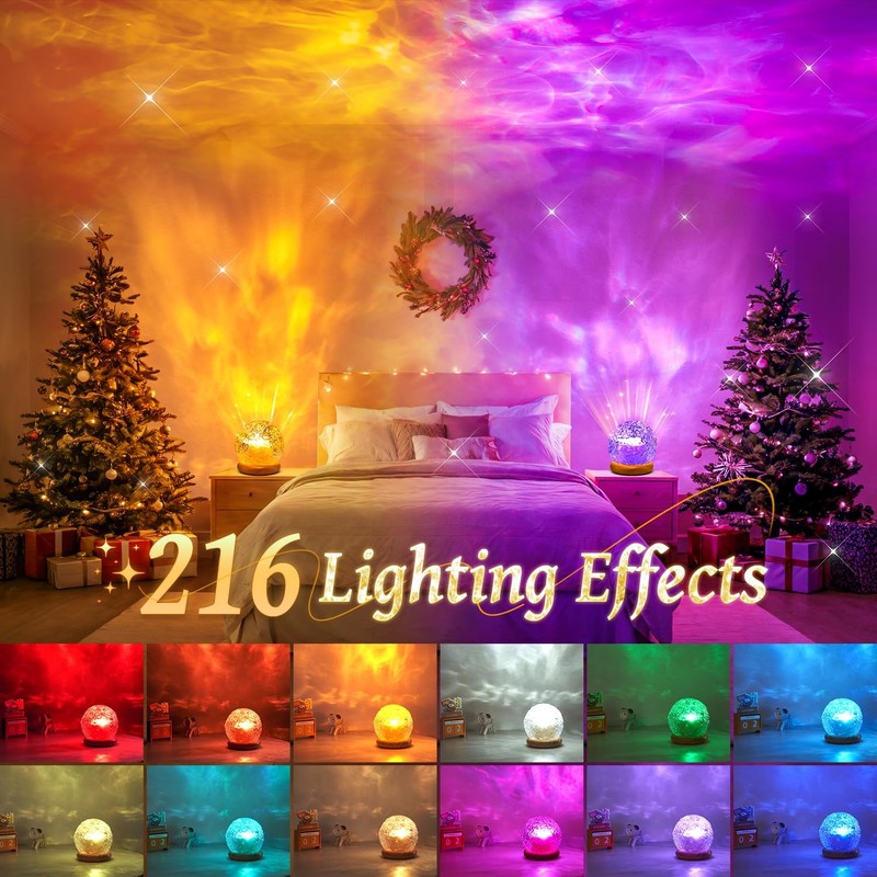 Crystal Light Projector 216 Modes Bedroom Mood Lighting Remote USB gallery