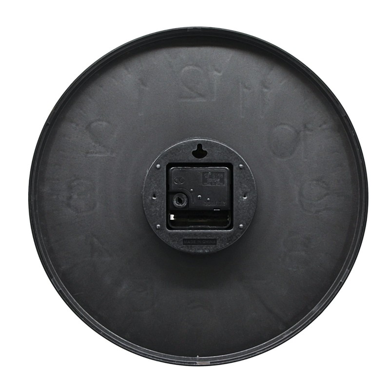 12" Modern Wall Clock, Multicolor Numbers gallery