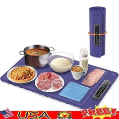 Portable Electric Food Warming Tray Temperature Control Auto Shutoff 1-5 Hours
