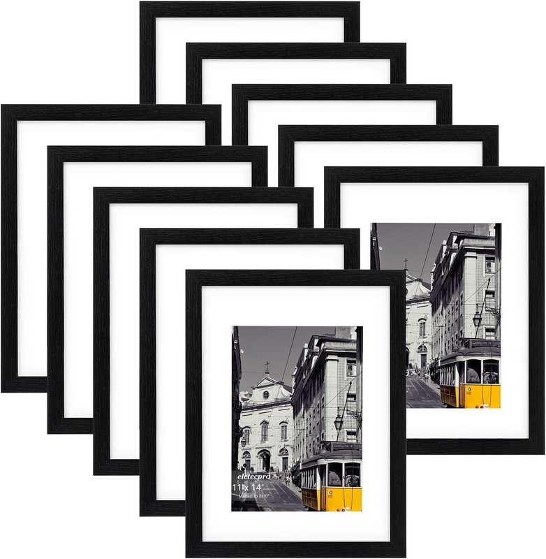Lightweight Rectangular Picture Frames Set for Vertical or Horizontal Display gallery