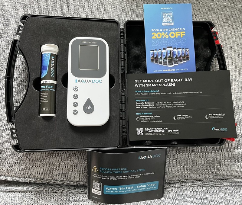 AQUADOC Eagle Ray Digital Water Testing Kit gallery