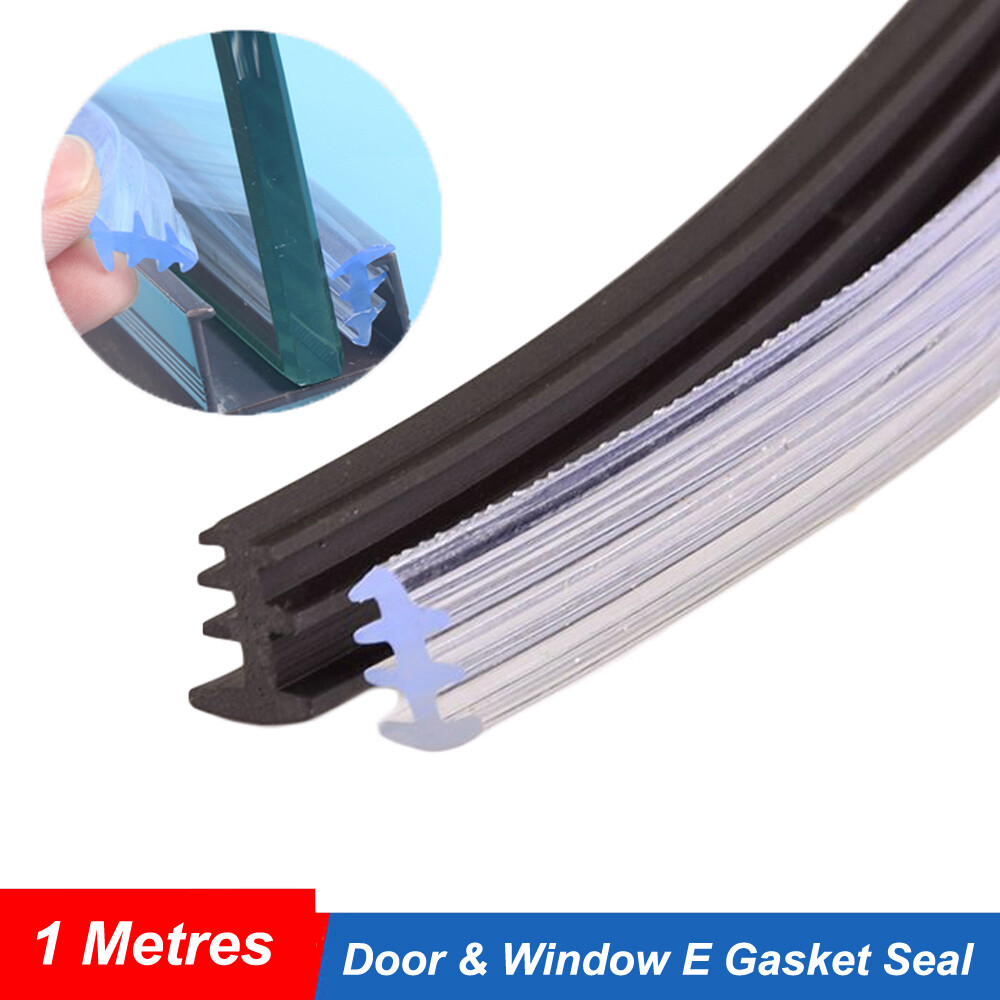 PVC Door & Window E Gasket Seal Double Glazing Replacement Rubber Draught Seal gallery