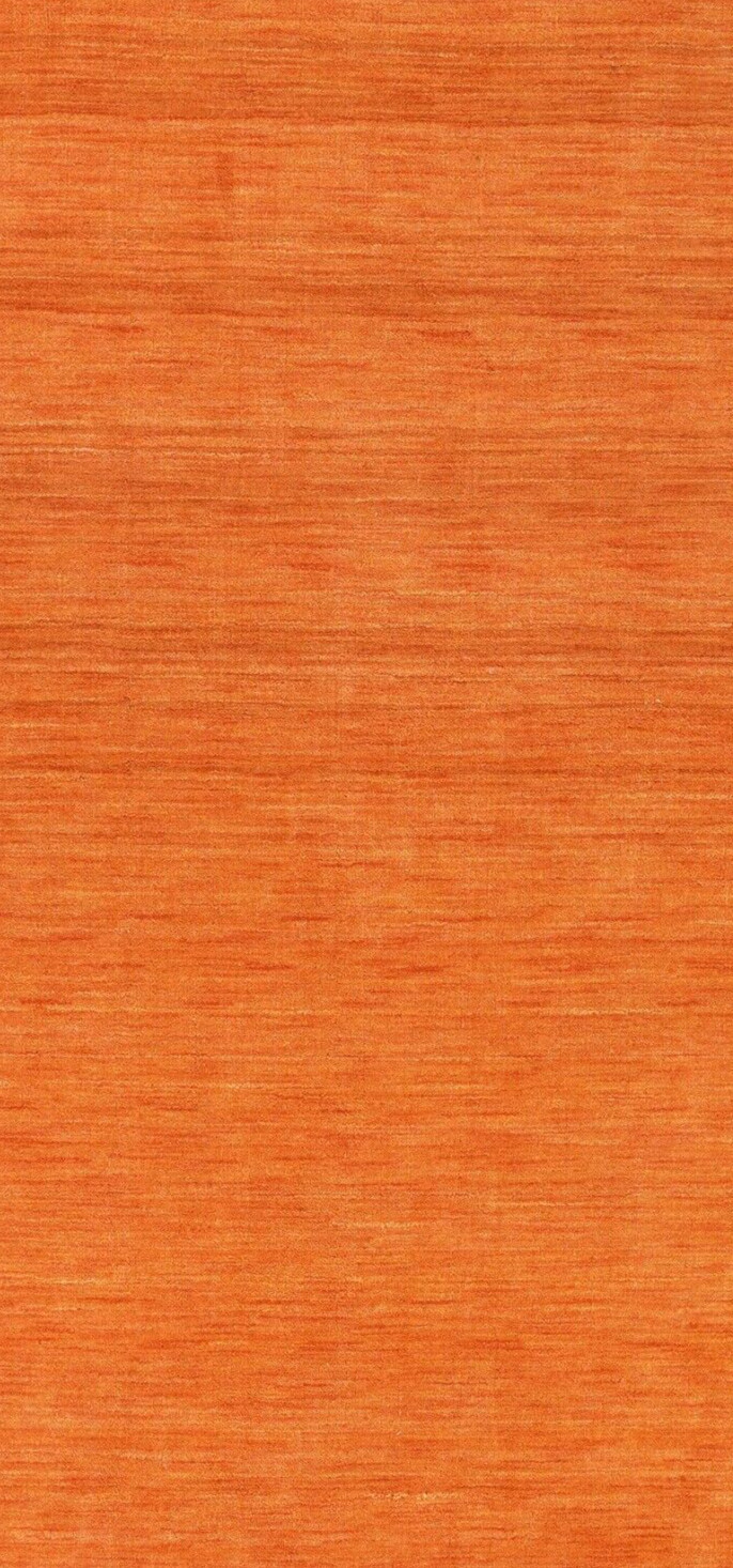 Eco-Friendly Hand Knotted Loom Wool Area Rug Solid Orange BBH Homes BBL00111L00 gallery