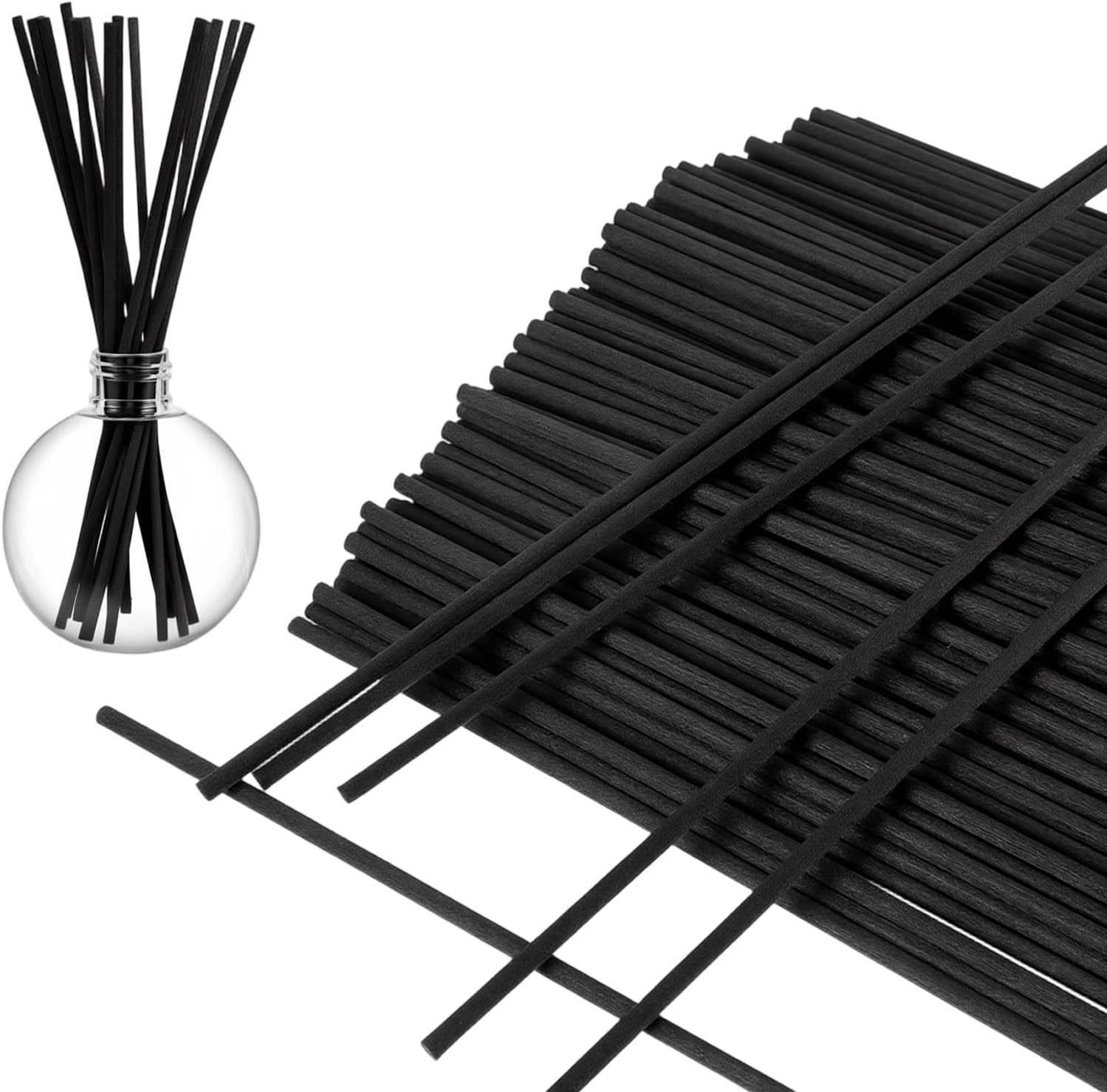 200 PCS Reed Diffuser Stis, 7 Inch Bla Fibre Reeds for Diffusers, gallery