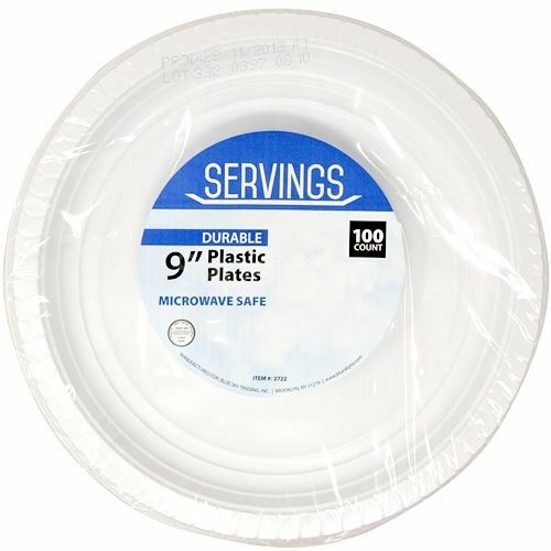 Serving 9 Inches Disposable Salad Plastic Plates gallery