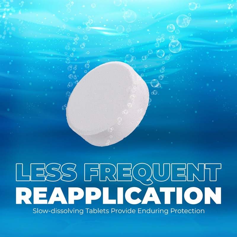 3 Inch Dissolving Stabilized Chlorine Swimming Pool Tablets 45 lbs gallery