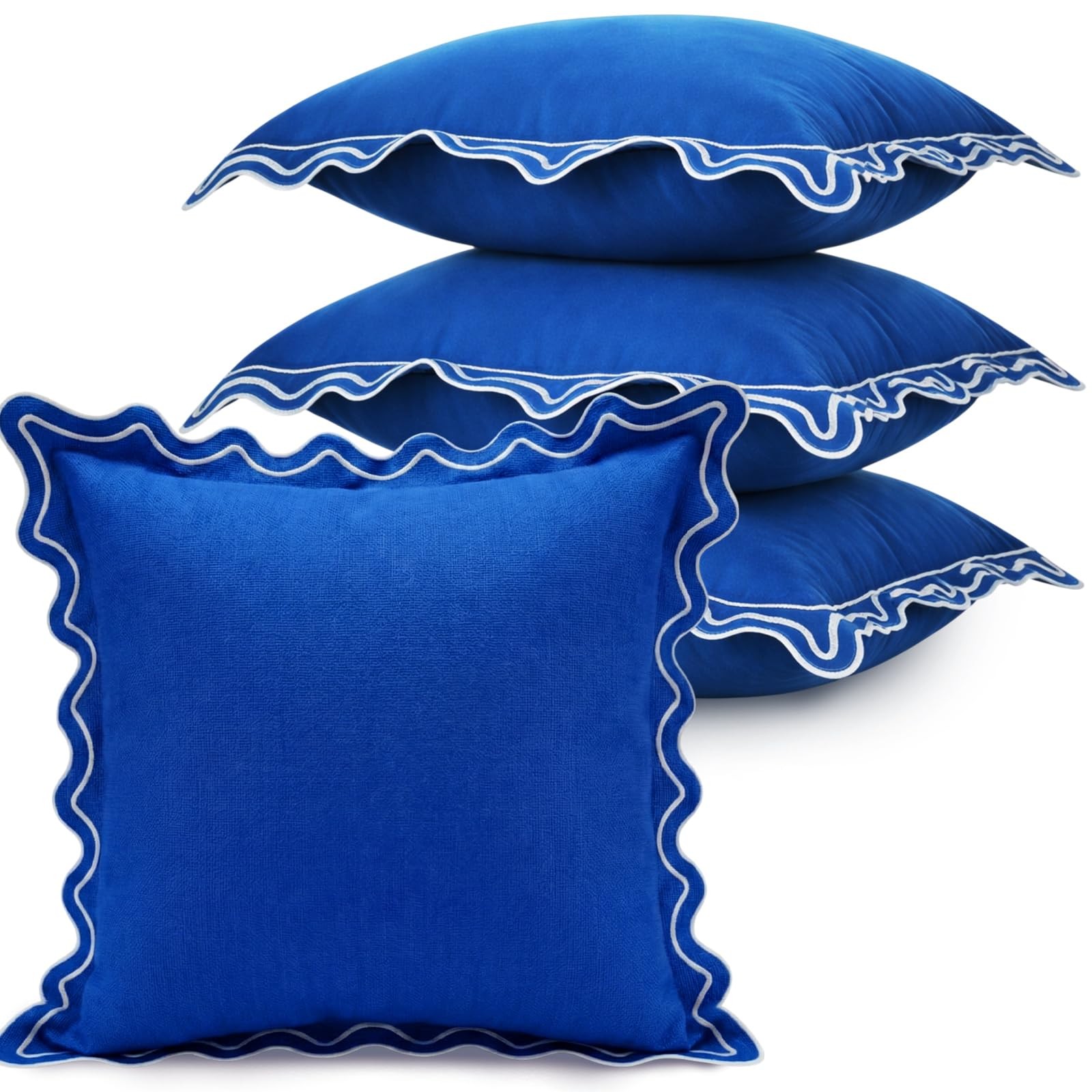 2 Pack Outdoor Waterproof Pillow Covers Decorative Farmhouse Garden Pillowcas... gallery